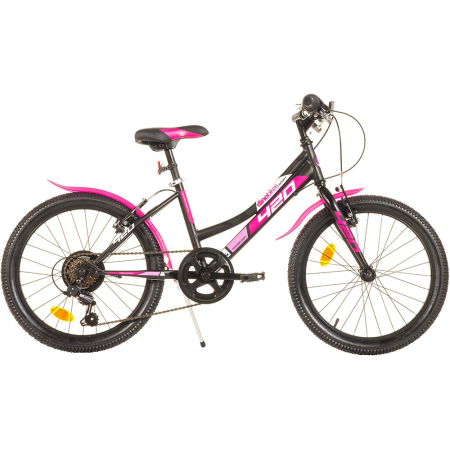 Jucarii - Bicicleta copii Dino Bikes 20" MTB fete Sport negru cu 6 viteze