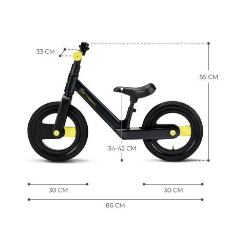 BICICLETA DE ECHILIBRU KINDERKRAFT GOSWIFT, BLACK [5]