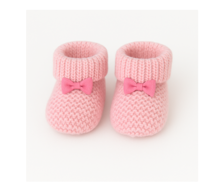 Incaltaminte - Botosei tricotati, 0-3 luni, roz