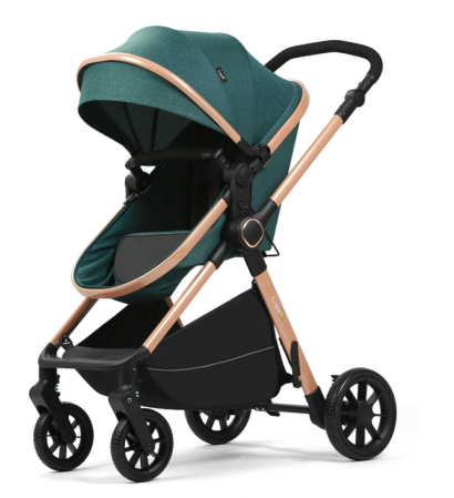 Carucior 2 in 1, Cu Suspensie,  Geanta inclusa, Strangere compacta, Maner reversibil, Green [2]