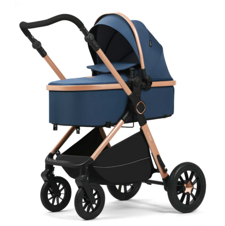 Carucior 2 in 1, Cu Suspensie, Geanta inclusa, Strangere compacta, Maner reversibil, Blue [4]