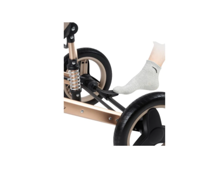 Carucior 2 in 1 landou transformabil, 0-36 luni, cadru de aluminiu sidefat, suspensie dinamica, Graphit [3]