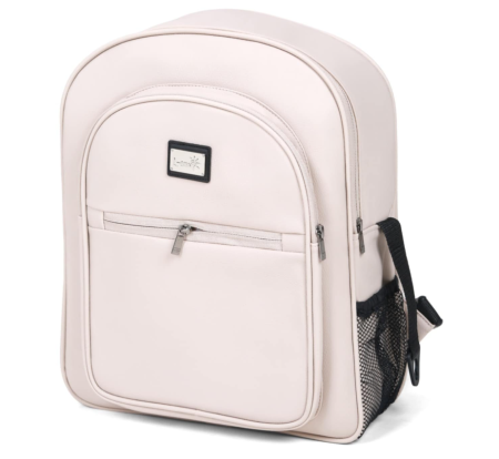 Carucior 3 in 1, 0-36 luni, Colectia Fizio-Lux, Piese distincte, Reversibil, Cu Suspensii, Husa de ploaie si insecte, Manusi de protectie, Eco-piele, Alb unt [4]