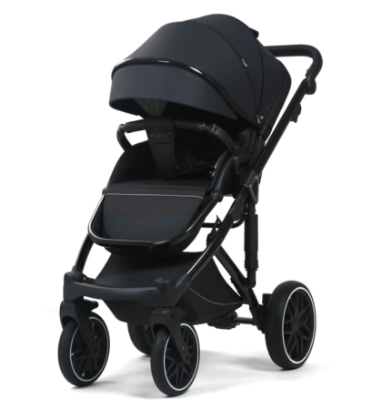 Carucior 3 in 1, 0-36 luni, Colectia Fizio-Lux, Piese distincte, Reversibil, Cu Suspensii, Husa de ploaie si insecte, Manusi de protectie, Eco-piele, Negru [3]