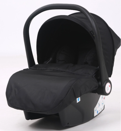 Carucior, 3 in 1, cu suspensii duble si landou reversibil, Element sustinere dublu, L-Sun, Negru [7]