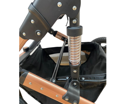 Carucior 3 in 1, dubla suspensie, matlasat, 0-3 ani, Negru [4]