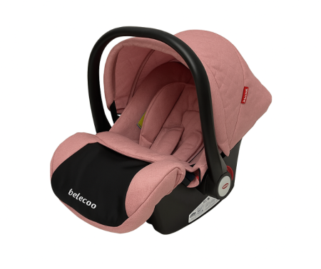 Carucior 3 in 1, Suspensie dinamica pe roti, Geanta inclusa, strangere compacta, Belecoo, Mov cu Negru [6]