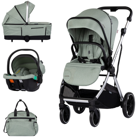 Carucioare - Carucior Chipolino Aurora 3 in 1 matcha