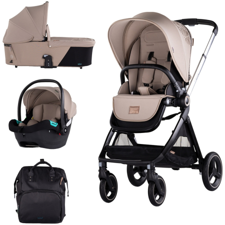 Carucioare - Carucior Chipolino Elite 3 in 1 tiramisu