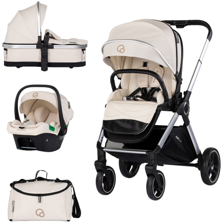 Carucioare - Carucior Chipolino Euphoria 3 in 1 cashmere