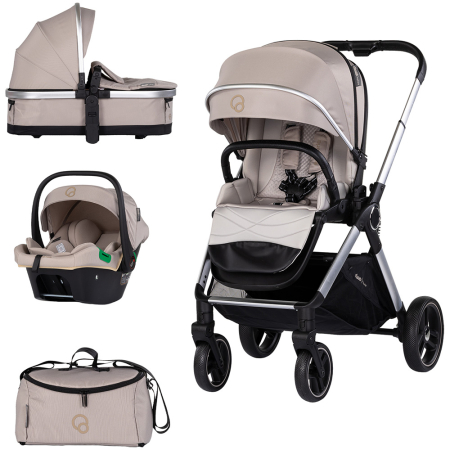 Carucioare - Carucior Chipolino Euphoria 3 in 1 latte