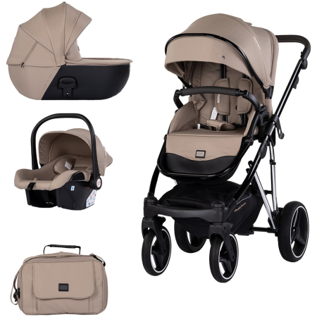 Pentru bebe - Carucior Chipolino Imperium 3 in 1 latte