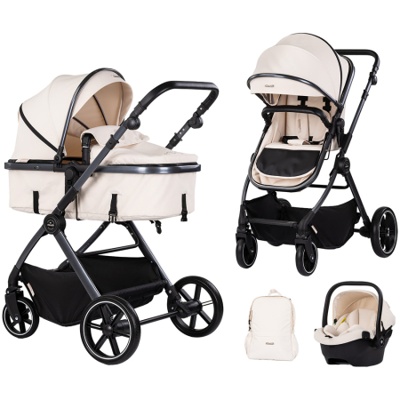 Carucioare - Carucior Chipolino Pearl 3 in 1 cashmere