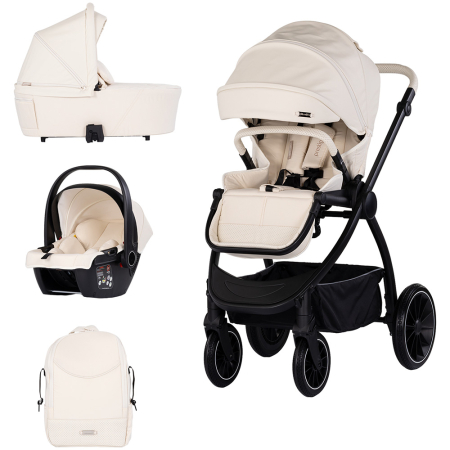 Pentru bebe - Carucior Chipolino Prestige 3 in 1 cashmere