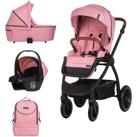 Carucioare - Carucior Chipolino Prestige 3 in 1 marshmallow