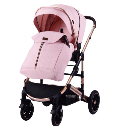 Carucior copii, 0-3 ani, Cu suspensii, Landou reversibil, Pozitie de somn, Pink [1]