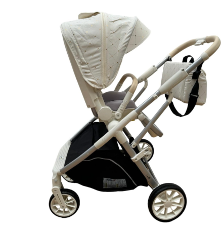 Carucior copii, 0-36 luni, sarcina maxima 22 kg, Landou reversibil, Colectie Lux, Alb unt [4]