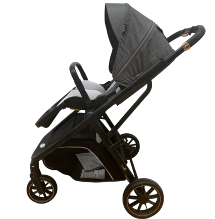 Carucior copii, 0-36 luni, sarcina maxima 22 kg, Landou reversibil, Colectie Lux, Gri [3]