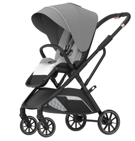 Carucior copii, 0-36 luni, sarcina maxima 22 kg, Landou reversibil, Colectie Lux, Gri [7]