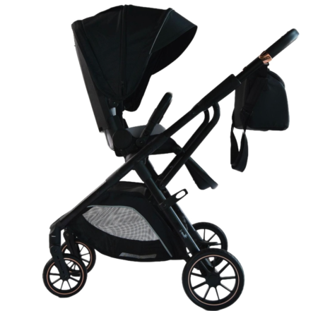 Carucior copii, 0-36 luni, sarcina maxima 22 kg, Landou reversibil, Colectie Lux, Negru [4]