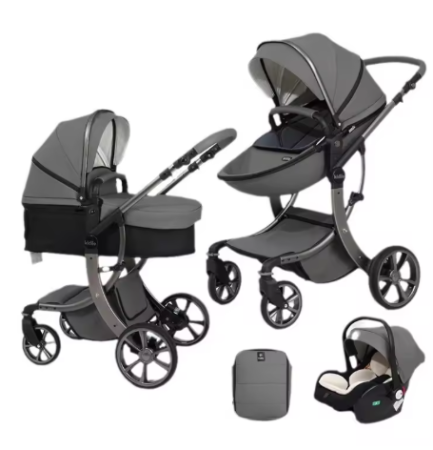 Carucior copii, 3 in 1, colectia Luxury, Gri [5]