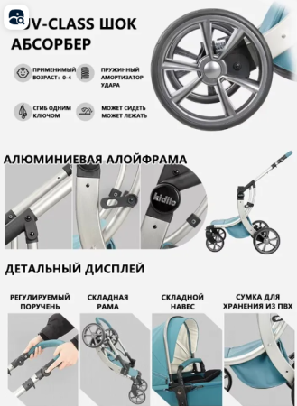 Carucior copii, 3 in 1, colectia Luxury, Gri [3]