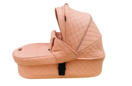 Carucior copii, 3 in 1, Cu 3 piese distincte, suspensie pe roata, reversibil, Roz [2]