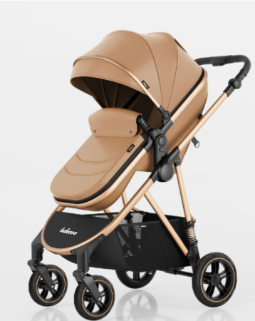 Carucior de copii 2 in 1, Geanta accesorii, Cu suspensii, Pliabil ergonomic, Luxury [1]