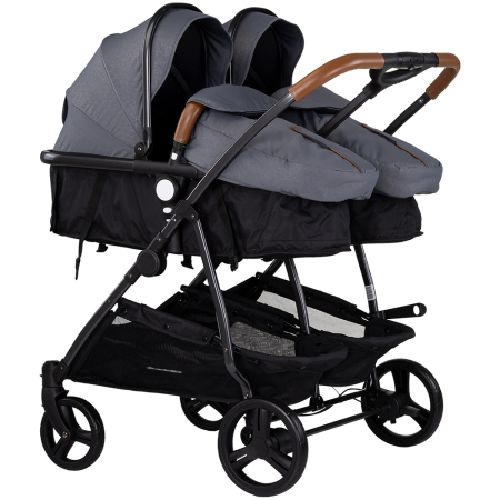 Carucioare - Carucior gemeni Chipolino Duo Smart 2 in 1 cloud