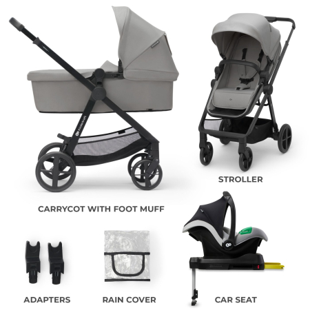 CARUCIOR KINDERKRAFT NEWLY, 4 IN 1, MOONLIGHT GREY [3]