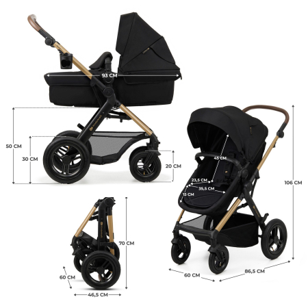 CARUCIOR MULTIFUNCTIONAL KINDERKRAFT MOOV 2 AIR 4IN1 PURE BLACK [10]