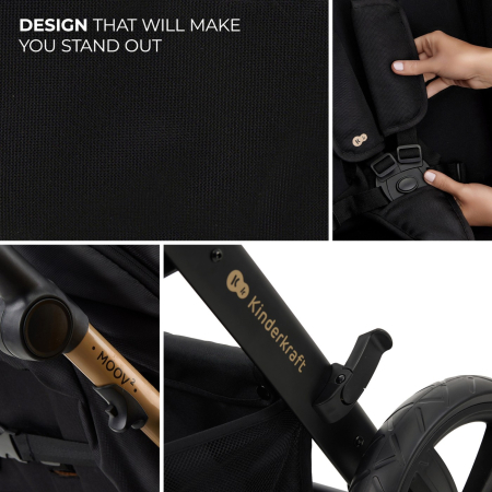 CARUCIOR MULTIFUNCTIONAL KINDERKRAFT MOOV 2 AIR 4IN1 PURE BLACK [3]