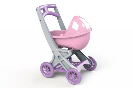 Jucarii - Carucior pentru papusa MyKids 0121/04 Roz-Mov