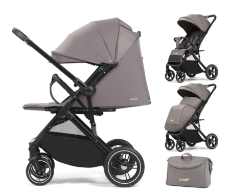 Carucior sport, Cu pozitie de somn, Pliere troler, Tehnologia One-Hand Folding, Gray [4]