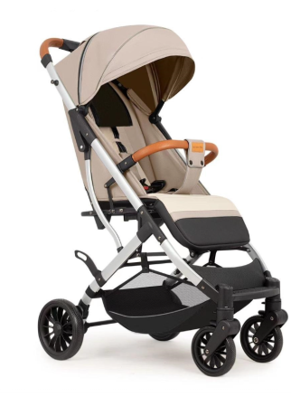 Carucior sport, tip troler, Cu husa de iarna, Geanta pentru scutece, Roti cauciuc, Strangere ultracompacta, Bej [1]