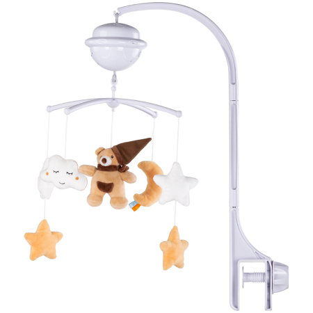 Import - Carusel muzical pentru patut cu proiector Chipolino Bear