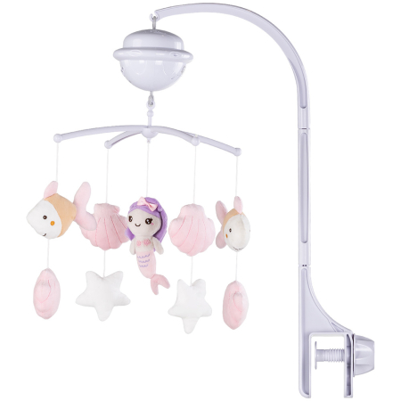 bubu-still.ro - Carusel muzical pentru patut cu proiector Chipolino Mermaid