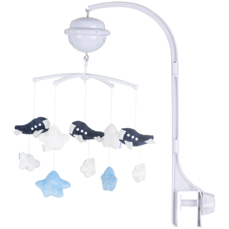 bubu-still.ro - Carusel muzical pentru patut cu proiector Chipolino Planes
