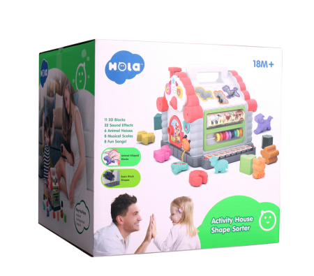 Noutati - CASUTA EDUCATIVA A ANIMALUTELOR CU SUNETE SI LUMINI