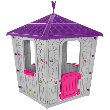 Birou copii - Casuta pentru copii Pilsan Stone House gray purple