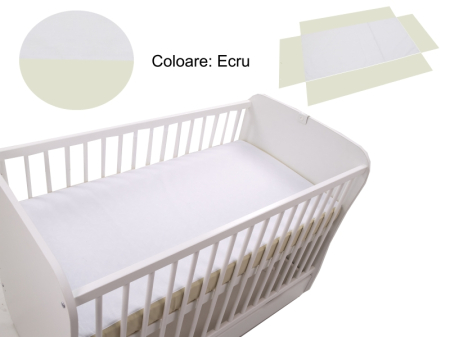 Lenjerie pat - Cearceaf Klups fara elastic Ecru 120x60