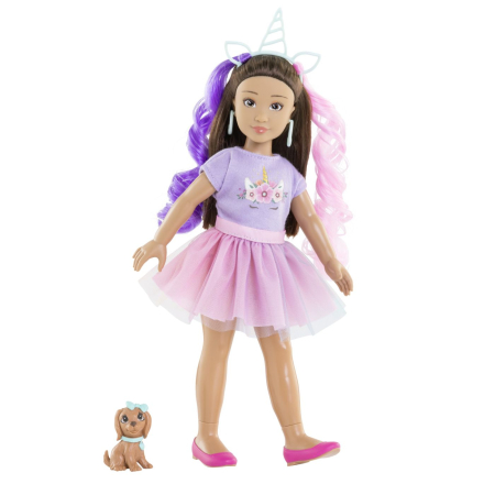 COROLLE SET UNICORN PAPUSA LUNA 28CM [2]