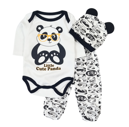 Costumase - Costumas pentru bebelusi, 3 piese, Ursulin