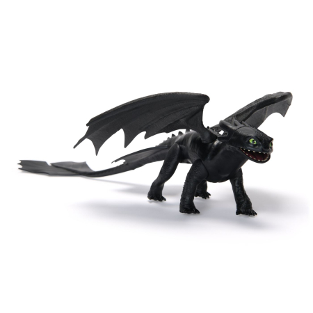 CUM SA ITI DRESEZI DRAGONUL FIGURINA DRAGON TOOTHLESS CU ARIPI MOBILE 20CM [1]