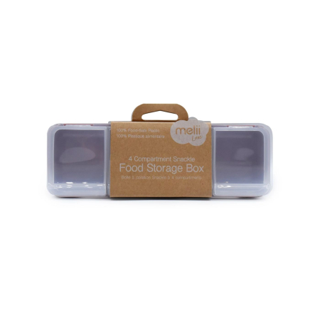 Biberoane si dispozitive de hranire - CUTIE SNACK 4 COMPARTIMENTE, MELII LUXE, PINK