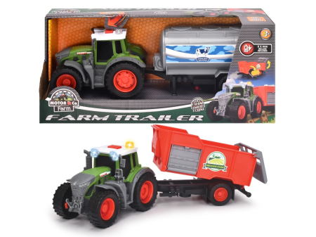 Masinute si trenulete - DICKIE FENDT TRACTOR CU REMORCA