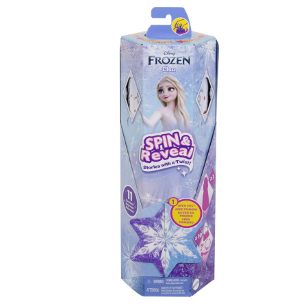 Papusi, plusuri, zane si figurine - DISNEY FROZEN SPIN AND REVEAL PAPUSA ELSA