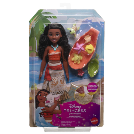 Jucarii - DISNEY PRINCESS SET PAPUSA VAIANA SI PRIETENII DIN OCEAN CU NISIP MODELABIL SI ACCESORII