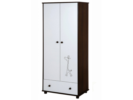 Birou copii - Dulap copii Klups SAFARI Little Giraffe Wenge