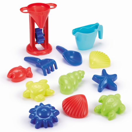 ECOIFFIER GALETUSA CU 12 ACCESORII PENTRU NISIP 21CM [1]